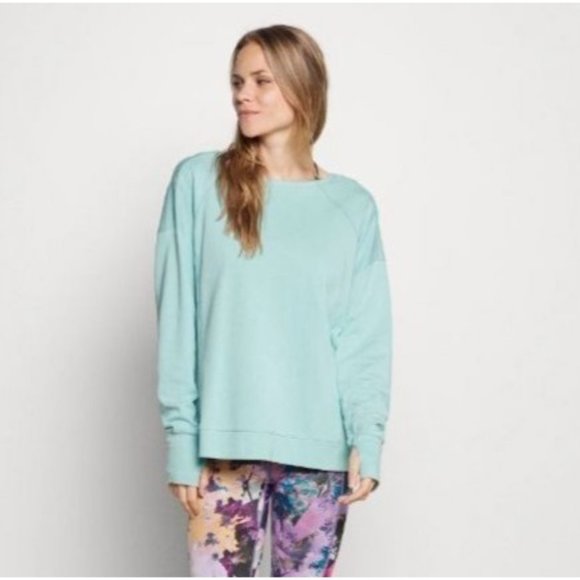 NEW Sweaty Betty SM/Med After Class Sport Oversize Sweatshirt Algarve Green - Picture 2 of 9